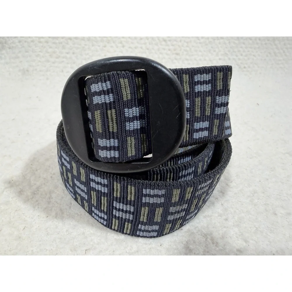 Mossimo Reversible Web Belt Geometric Pattern 1 Inch Casual Streetwear